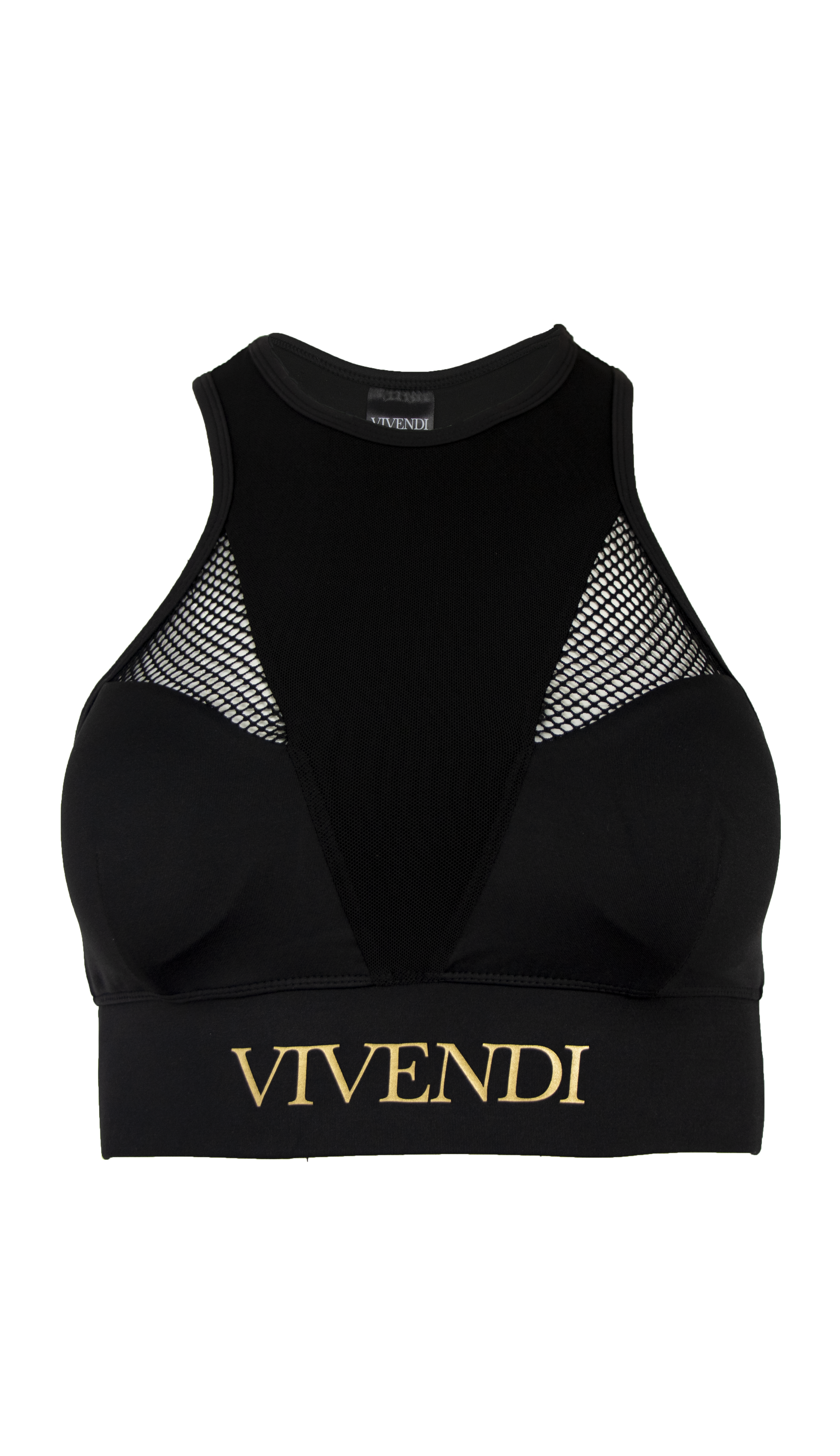 Versace Greek Key Logo Activewear Sports Bra M